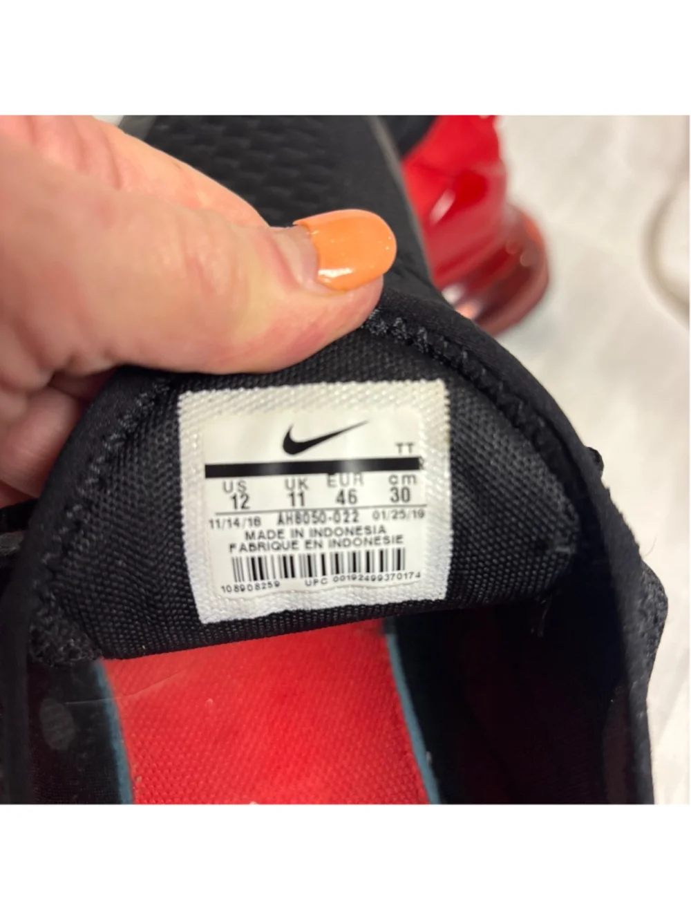 Nike - Air Max 270 'Black University Red' Perfect Condition sz 12